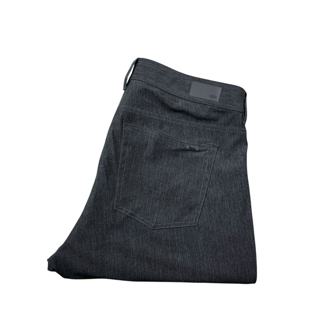 Rhone Gray Patterned Commuter 5 Pocket Slim Straight Pants Mens 34x32